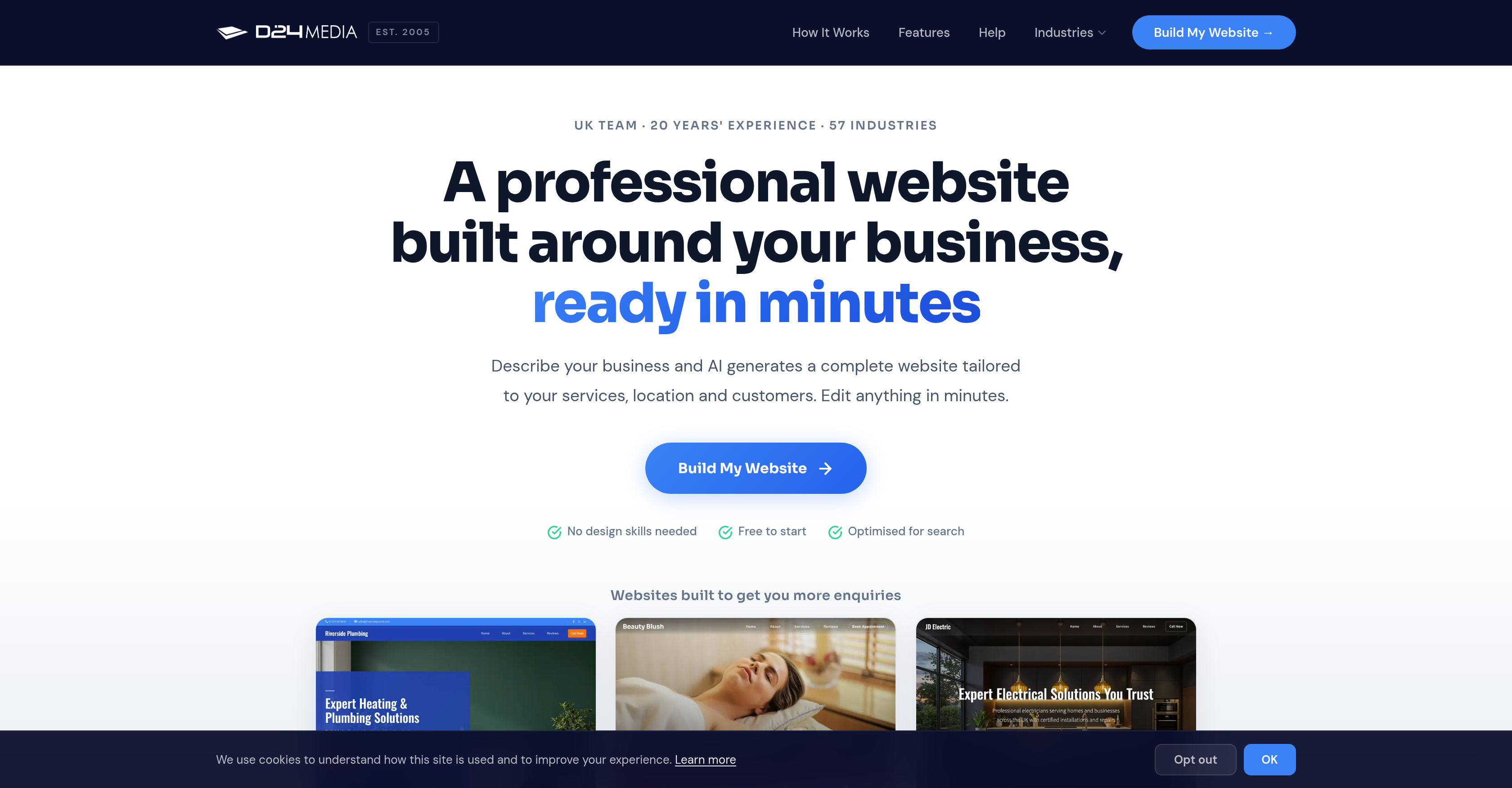 D24 MEDIA - AI Website Builder logo