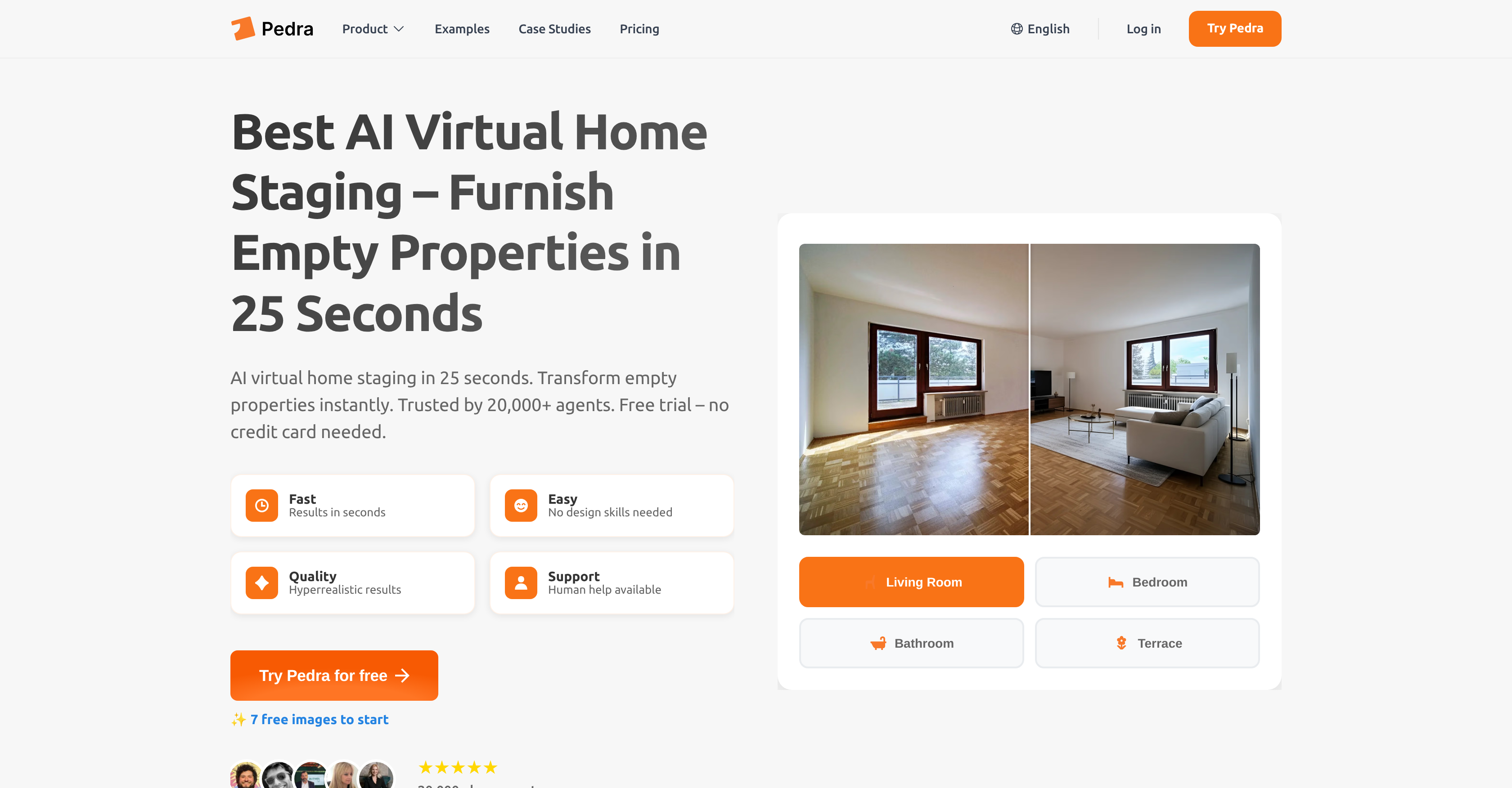 Pedra - AI Virtual Home Staging screenshot