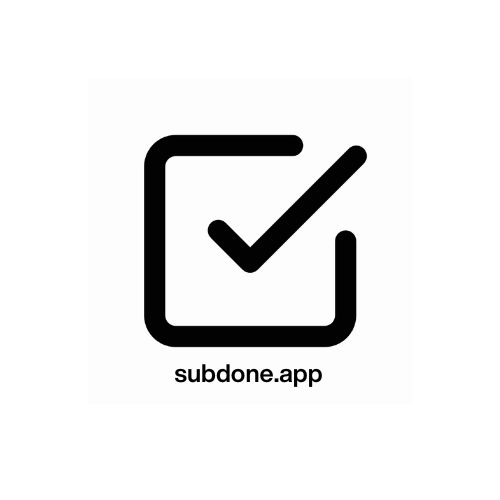SubDone - Complete Subscription Management App [LIVE on Apple App Store + Web] logo