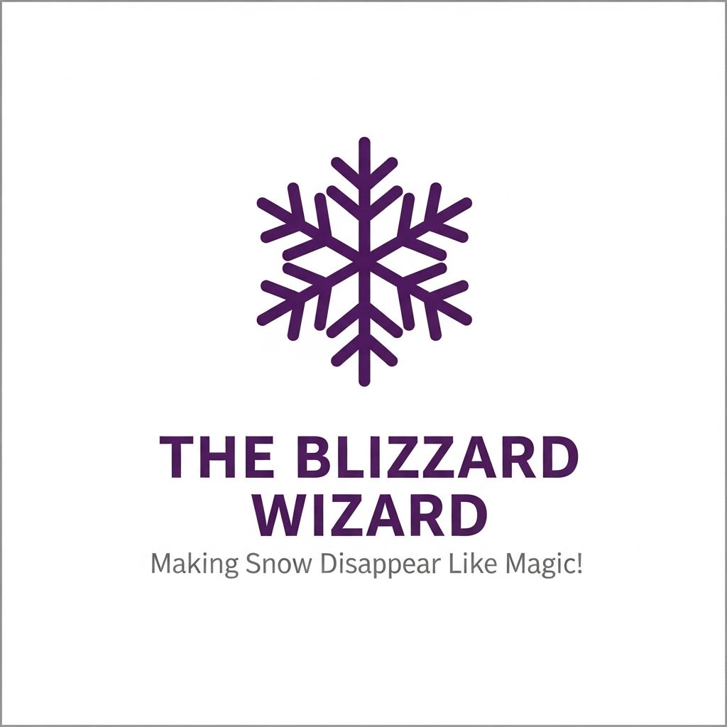 THE BLIZZARD WIZARD - Snow Removal Company logo